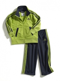 adidas Baby-Boys Infant Fashion Tricot Set, Bright Green, 3 Months