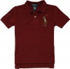 Polo Ralph Lauren Toddler Boys's Multicolor Big Pony Polo (2/2T, Burgundy)