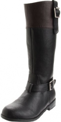 Jessica Simpson Julia Boot (Little Kid/Big Kid),Black/Brown,1 M US Little Kid