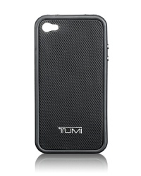 This leather case features a textured rubber insert for a high-tech look to match your cutting-edge iPhone.