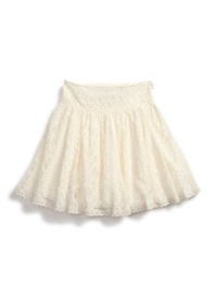 GUESS Kids Girls Lace Skirt, CREAM (16)