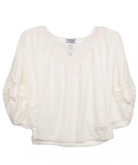 Guess Rosemore Cropped Top (Sizes 7 - 16) - white, 7 - 8