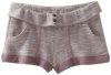 Splendid Girls 7-16 Hazy Melange Short, Purple Fig, 12