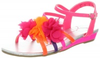 Jessica Simpson Teina Ankle-Strap Sandal (Little Kid/Big Kid),Pink/Tangerine,13 M US Little Kid