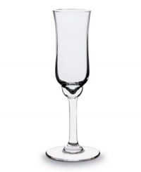 The Baccarat Capri stemware collection has a classic hourglass shape that will subtly encourage the leisurely pace of your meal, so you can concentrate on what matters most. With a gorgeous crystal-clear sparkle bred from fine craftsmanship and inspired design, this flute will accent the truly special nature of any kind of celebration.