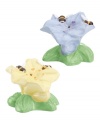 It's a honey of a good time. Figural flowers adorned with charming bumblebees make these Butterfly Meadow salt and pepper shakers from Lenox the perfect complement to the casual dining table.