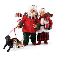 Department 56 Possible Dreams Santas Going for a Walk Figurine, 10.8-Inch