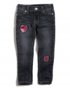 GUESS Kids Girls Little Girl Daredevil Skinny Jeans With , MEDIUM STONE (3T)