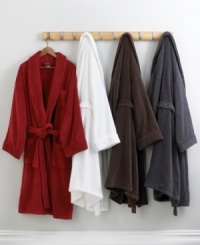 Relax in the plush, five-star luxury of Hotel Collection's Cotton bath robe. Made from 100% ring spun cotton for an incredibly soft touch and luxurious feel. (Clearance)