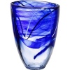 Kosta Boda Contrast Vase, Blue