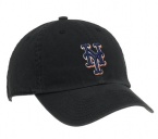 MLB New York Mets Franchise Fitted Baseball Cap, Black