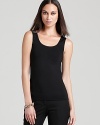 The essential layering piece or stunning on its own, this DKNY tank is the epitome of city-chic style.