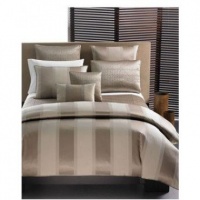 Hotel Collection Wide Stripe Bronze Bedskirt, California King