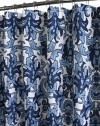 Park B. Smith Rococo Scroll Watershed Shower Curtain, Porcelain Blue/White