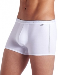 Calvin Klein Men's Ck One Cotton Low Rise Trunk, White Body/Silver Star, Large