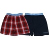 Calvin Klein 2 pack Boxer Shorts Light Blue/Navy/Red for boys - Boys X-small (4/5)