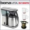 Bonavita BV1800TH 8 Cup Coffee Maker w/ Thermal Carafe + 2 12 oz. Halo Bistro Wide Body Coffee Cup + Accessory Kit