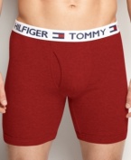 The classic style you love from the designer you trust. These Tommy Hilfiger boxer briefs will give you the support you need.