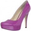 Enzo Angiolini Women's Smiles3 Platform Pump,Purple Synthetic,7 M US