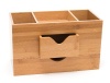 Lipper International Bamboo 3-Tier Desk Organizer, Brown