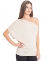 GUESS Kyle One-Shoulder Top, COCO BUTTER (MEDIUM)