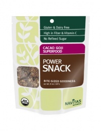 Navitas Naturals Superfood Snack, Cacao with Goji, 8-Ounce