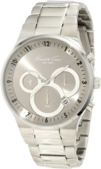 Kenneth Cole New York Men's KC9162 Classic 3500 Series Round Chronograph Contemporary Sub-Eye Grey Watch