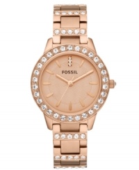 When you dress up, really dress up. This glitzy Jesse timepiece from Fossil takes no prisoners.