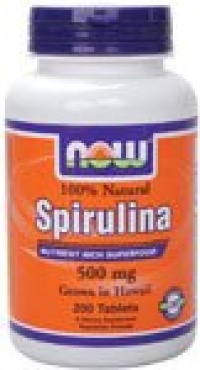 Now Foods Spirulina 500 mg 100% Natural 200 Tablets