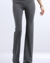 Cotton Lycra Rollover Waist Athletic Yoga Pants