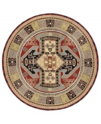 A myriad of medallions and ancient tribal designs give this rugs its luring demeanor. In alternating tones of navy blue and red, the Sierra Madre offers a luxuriously soft surface, hand-woven of wool.