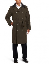 London Fog Men's Bogart Double Breasted Belted Trench Coat