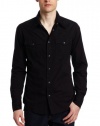 True Religion Men's Long Sleeve Western Shirt With Trim