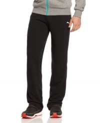 Get comfort that can keep up with you int these terry pants from Puma.