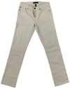 Lauren Jeans Co. Women's 32 Colored Slimming Modern Straight Leg Jeans (Nordic Cream)