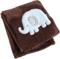 Carters Everyday Easy Blanket, Brown/Blue