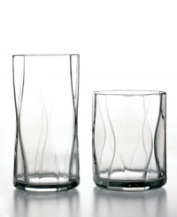 Italian design is unparalleled for its sophistication and casual elegance. And Bormioli Rocco, the Italian glassware maker, presents the beautifully designed Nettuno Clear 4 piece set of double old-fashioned drinking glasses (shown right).