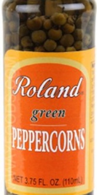 Roland Green Peppercorns, 3.75-Ounce Jars (Pack of 6)