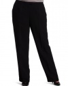 Jones New York Women's Platinum Quarter Pocket Pant, Black, 14W