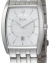 Bulova Men's 96B121 Silver Dial Bracelet Watch