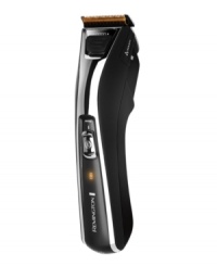 Put your best face forward. Everything you need for a close, professional trim that follows the curves of your face for impossibly-smooth results. Titanium-coated blades, a high-performance motor, an ergonomic design and endless accessories sets up shop right in the comfort of your home. 5-year warranty. Model HC5550B.