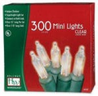 Holiday Wonderland 300-Count Clear Christmas Light Set