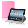 The New iPad 3rd & 4th Generation Magnetic Smart Cover Portfolio Case by Photive With Built-In Stand - Front & Back Protection Designed for 3rd & 4th Generation iPad (Latest Version With Built-In Magnet for Sleep/Wake Feature) - Pink