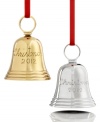 Mark the season with a classic brass or nickel-plated bell from Holiday Lane. Engraved with Christmas 2012, it guarantees an unforgettable holiday.