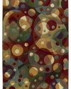 Shaw Living Impressions 5-Foot 5-Inch by 7-Foot 8-Inch Rug in Orbit Pattern, Multi