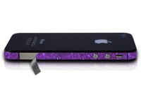 AT&T iPhone 4 Sparkling Glitter Vinyl Antenna Wrap, Sparkling Amethyst