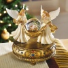 Musical Angels Christmas Holiday Snow Globe W/ Baby Jesus By Collections Etc