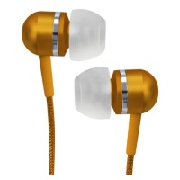 Coby CVEM79ORG Jammerz Platinum High-Performance Isolation Stereo Earphones, Orange