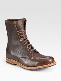 Timberland's unwavering dedication to tradition and fine craftsmanship is represented in this handmade leather, lace-up boot, with impeccable stitching, logo accents and attention to detail that is sure to make this winter boot a longtime favorite .Leather upperLeather liningPadded insoleLeather/rubber soleImported