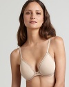 A full fit spacer bra with underwire cups and paisley print straps from Natori.